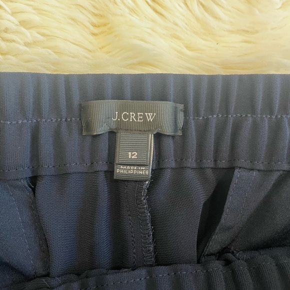 J.Crew Turner High Rise Pull-On Navy Blue Jogger Slacks Pants Size 12 - Picture 8 of 12